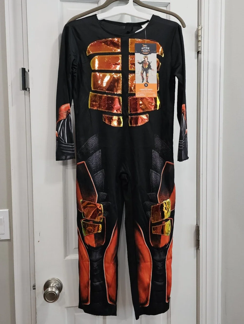 Hyde & EEK Boutique Kids Beetle Bug Halloween Costume Jumpsuit Wings Small 4/6